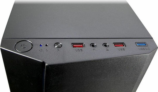 Inter-Tech B-02 RGB Gaming Midi Tower Κουτί Υπολογιστή με Πλαϊνό Παράθυρο Μαύρο
