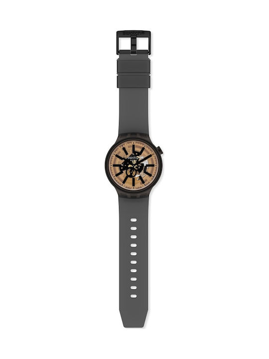 Swatch Big Bold Ρολόι Solar με Καουτσούκ Λουράκι
