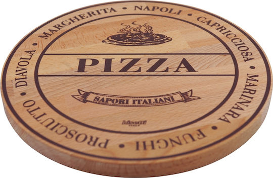 Bisetti Сервираща платка за пица Дърво 30x30x1.9бр 1бр