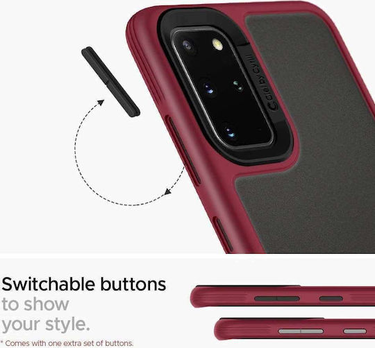 Spigen Ciel Color Brick Back Cover Silicone 2mm Burgundy (Galaxy S20) ACS00803