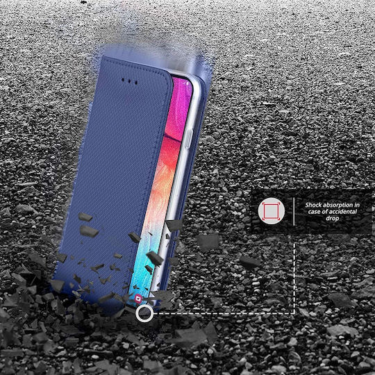 Forcell Book Δερματίνης Μπλε (Redmi 9)