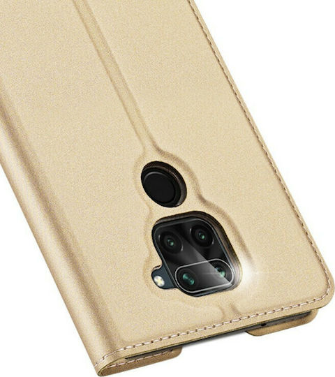 Dux Ducis Skin Pro Buchen Sie Synthetisches Leder Gold (Redmi Note 9)