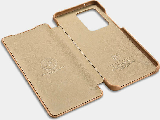 iCarer Curved Edge Vintage Book Δερμάτινο / Δερματίνης Καφέ (Galaxy S20 Ultra)