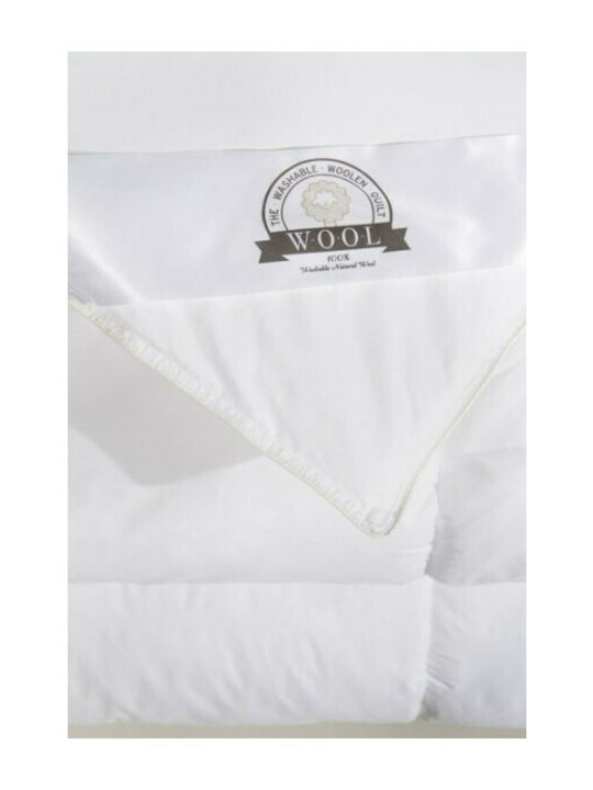 La Luna Duvet Single Wool 160x220cm Wool Natural Duvet White 10.5 togs Togs