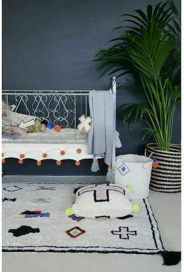 Lorena Canals Kinder Wurfkissen Cross Beige 37x50cm