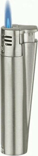 Clipper Jet Flame Αντιανεμικός Αναπτήρας Φλόγας Τύπου Jet σε Ασημί χρώμα