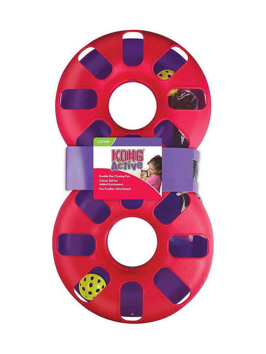 Kong Active Cat Toy Eight Track Red