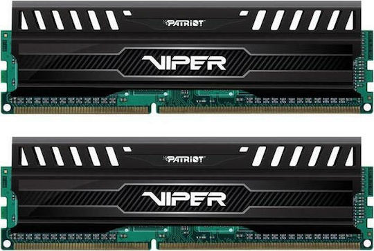 Patriot DDR3 16GB RAM με 2x8GB Modules και Ταχύτητα 1600 για Desktop