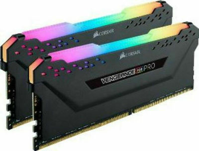 Corsair Vengeance RGB Pro 64GB DDR4 RAM mit 2 Modulen (2x32GB) und Geschwindigkeit 3600 für Schreibtisch