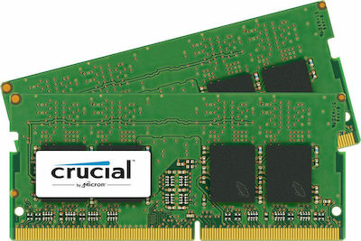 Crucial 8GB DDR4 RAM με 2 Modules (2x4GB) και Ταχύτητα 2400 για Laptop