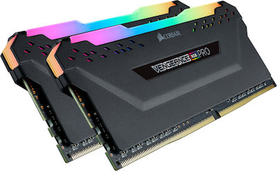 Corsair Vengeance RGB Pro 64GB DDR4 RAM mit 2 Modulen (2x32GB) und Geschwindigkeit 3200 für Schreibtisch