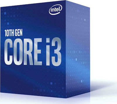 Intel Core i3-10100 3.6GHz Επεξεργαστής 4 Πυρήνων για Socket 1200 σε Κουτί με Ψύκτρα