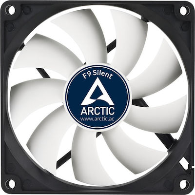 Arctic F9 Case Fan 92mm (1800rpm / 43cfm) Χωρίς Led Φωτισμό και Σύνδεση 3-Pin Black/White