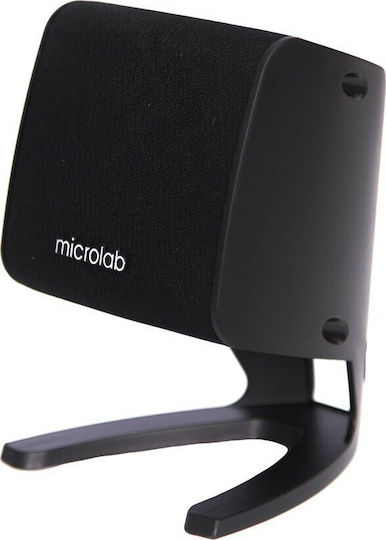 Microlab M-108BT Ασύρματα Ηχεία Υπολογιστή 2.1 με Bluetooth και Ισχύ 11W Μαύρα