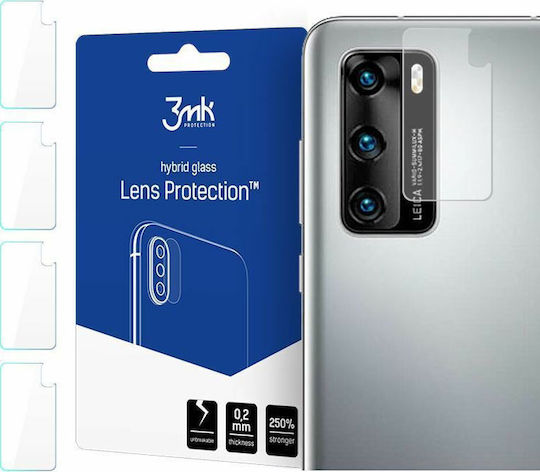 3MK Flexible Glass Lens Protector Camera Protection Tempered Glass Transparent for the Huawei P40