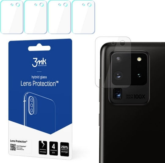 3MK Lens Προστασία Κάμερας Tempered Glass Διάφανο για το Galaxy S20 Ultra