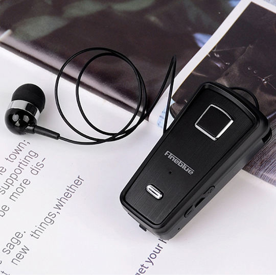 Fineblue F980 In-ear Bluetooth Handsfree Ακουστικό Πέτου Μαύρο
