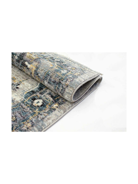 Balsan Χαλί Ορθογώνιο με Κρόσια Grey 133x190cm