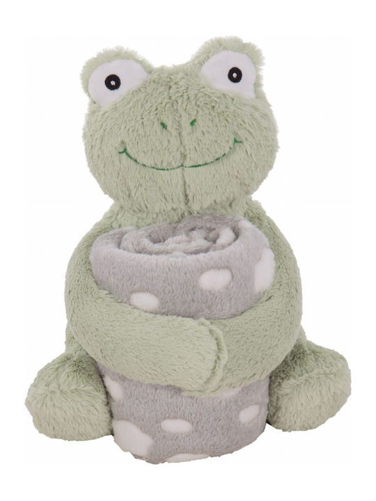 Kikka Boo Blanket Nursery Swaddling Blankets Froggy Velvet Green with Animal 70x100cm 31103020041