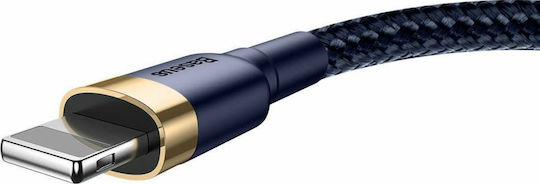 Baseus Cafule IP Edition Плетена USB-A към Lightning кабел Син 1м (CALKLF-BV3)