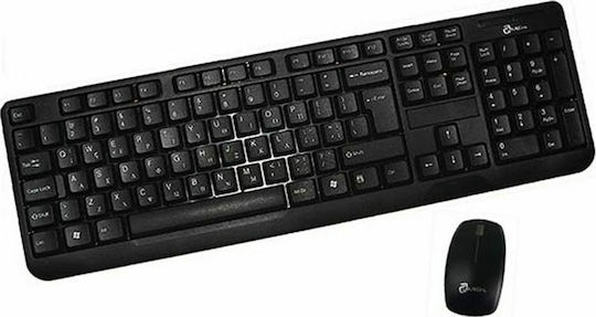 Lamtech LAM622185 Ασύρματο Σετ Πληκτρολόγιο & Ποντίκι Ελληνικό
