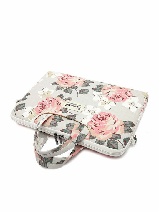 Tech-protect Canvaslife Briefcase Sleeve Macbook Air 13 Pro 13 White Rose