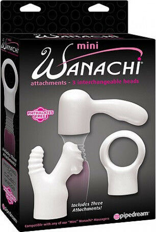 Pipedream Mini Wanachi Head Attachments Classic Vibrator White