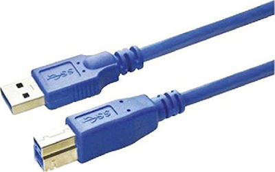 MediaRange 3m USB 3.0 Cable A-Male to B-Male Blue (MRCS149)