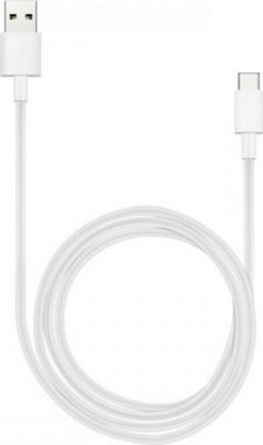 Huawei Regular USB 2.0 Cable USB-C male - USB-A male Λευκό 1m (AP51) Bulk