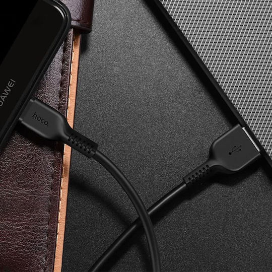 Hoco X20 Flash USB 2.0 Cable USB-C male - USB-A 10W Μαύρο 1m HOC-X20c-BK