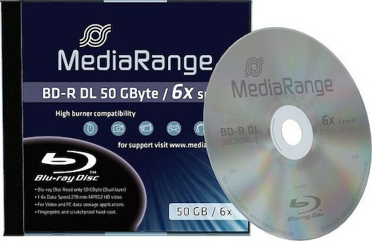 MediaRange Записваемо BD-R 6x Двуслоен 50ГБ 1бр