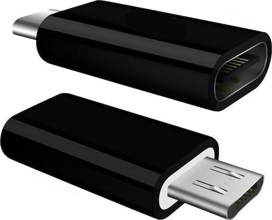 Nillkin Konverter USB-C männlich zu Micro-USB weiblich Schwarz 1Stück 8720261640885