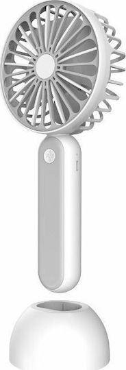 Platinet Handheld USB Fan Rechargeable 1200mAh 3W 1200mAh Gray PRDF6108 45246