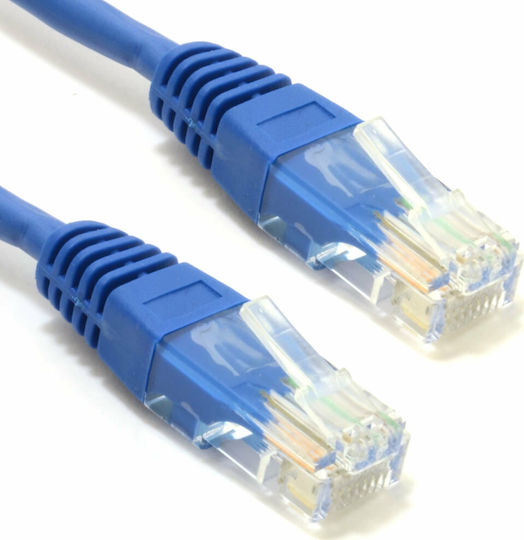 U/UTP Cat.5e Ethernet Network Cable 0.5m Blue 1pcs (04.023.0022)