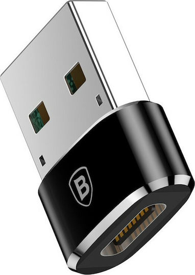 Baseus Μετατροπέας USB-A male σε USB-C female 1τμχ CAAOTG-01