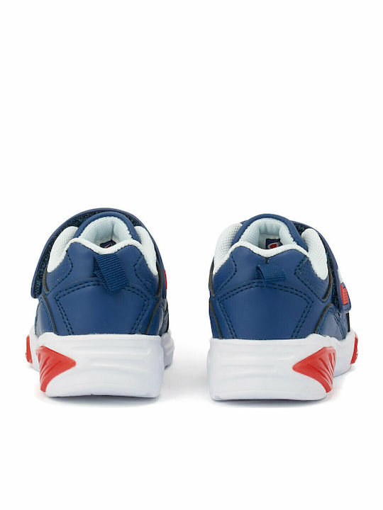 Wave Παιδικά Sneakers με Σκρατς & Φωτάκια Μπλε
