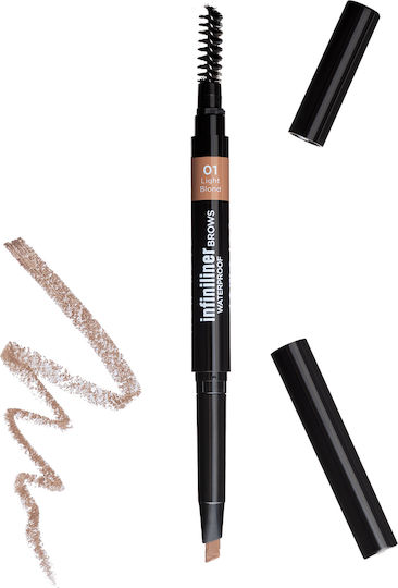 Mon Reve Infiniliner Gel Augenbrauen-Make-up Wasserdicht Bleistift für Augenbrauen 01 Hellblond