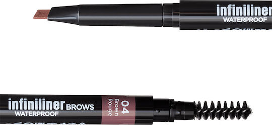 Mon Reve Infiniliner Gel Brow Pencil Waterproof Eyebrow Pencil 04 Brown Rouge