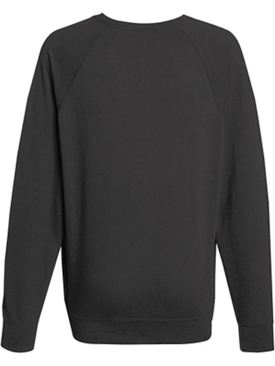 Fruit of the Loom Lightweight Raglan Men's Long Sleeve Promotional Sweatshirt Light Graphite