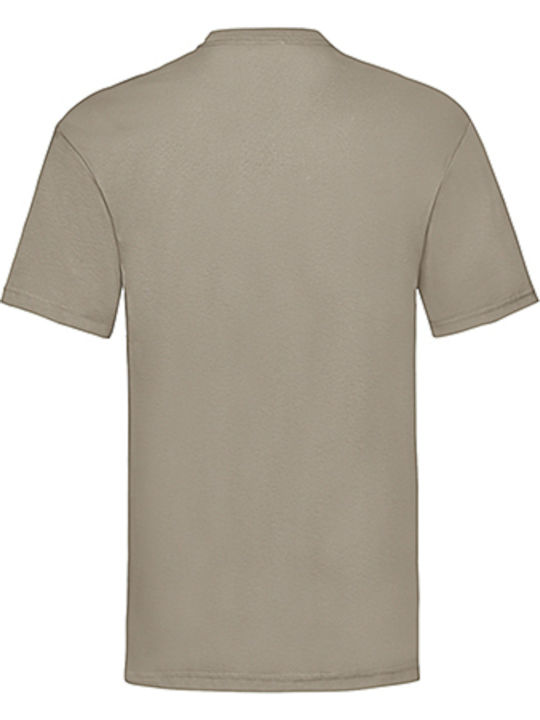 Fruit of the Loom Valueweight Τ Ανδρικό Διαφημιστικό T-shirt Κοντομάνικο Khaki
