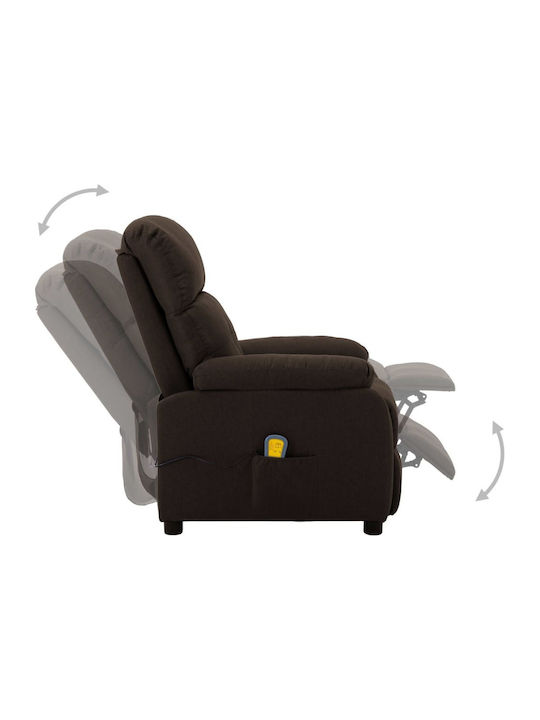 Relaxsessel Friseurwaschbecken mit Fußhocker Dark Brown 76x90x100cm