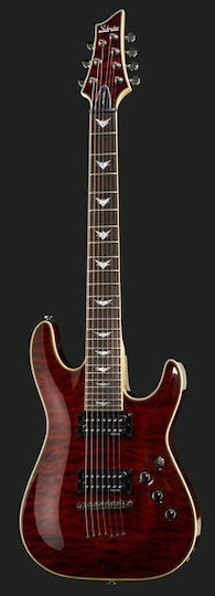 Schecter Omen Extreme-7 Electric Guitar Stratocaster with HH Pickup Configuration Black Cherry