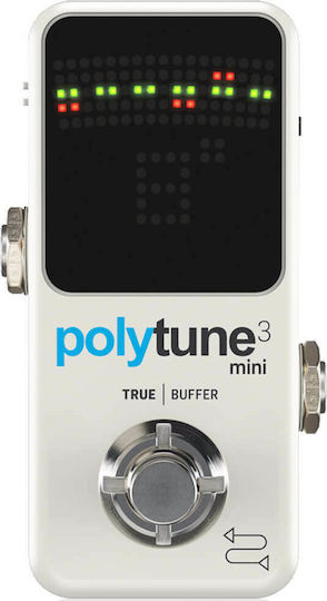 TC Electronic Polytune 3 Mini Pedals Tuner Electric Guitar and Electric Bass