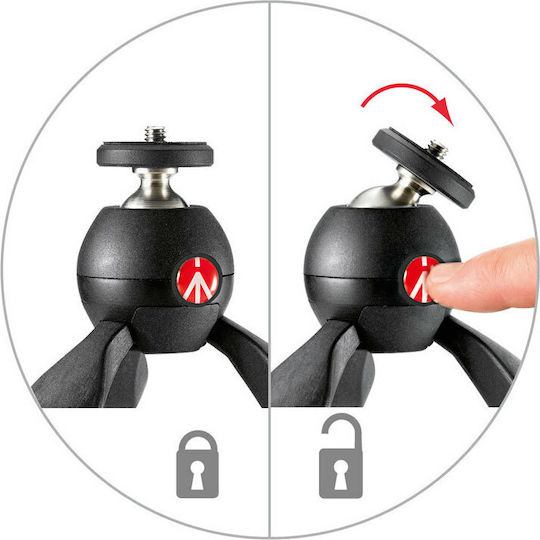 Manfrotto PIXI Mini Τρίποδο - Μίνι Black