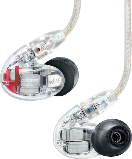 Shure Ακουστικά Ψείρες In Ear SE846 Διαφανή