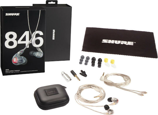 Shure Ακουστικά Ψείρες In Ear SE846 Διαφανή