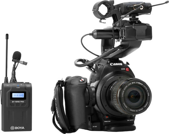 Boya BY-WM8 Pro-K1 Σετ Ασύρματο Πυκνωτικό Μικρόφωνο Πέτου, Clip On Δημοσιογραφικό