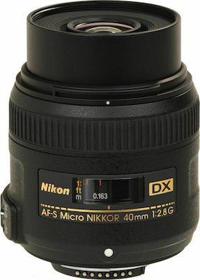 Nikon Crop Camera Lens AF-S DX Micro Nikkor 40mm f/2.8G Standard / Macro for Nikon F Mount Black