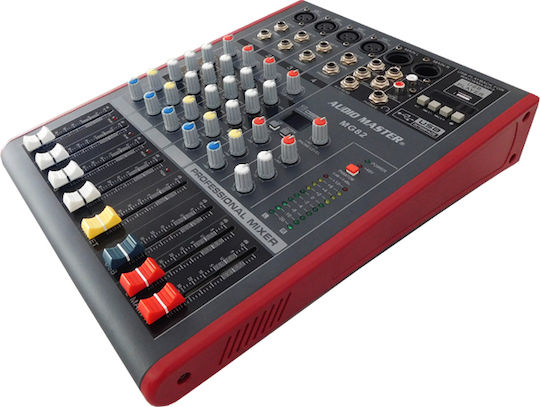 Audio Master MG82 Analog Console 4 Channels with Phantom Power & 4 XLR Inputs