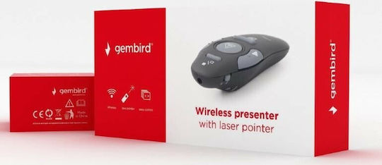 Gembird Präsentierer mit Rot Laser und Slideshow-Tasten